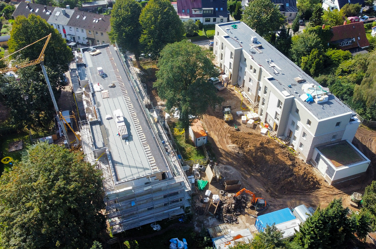 Neubau von Wohnanlagen